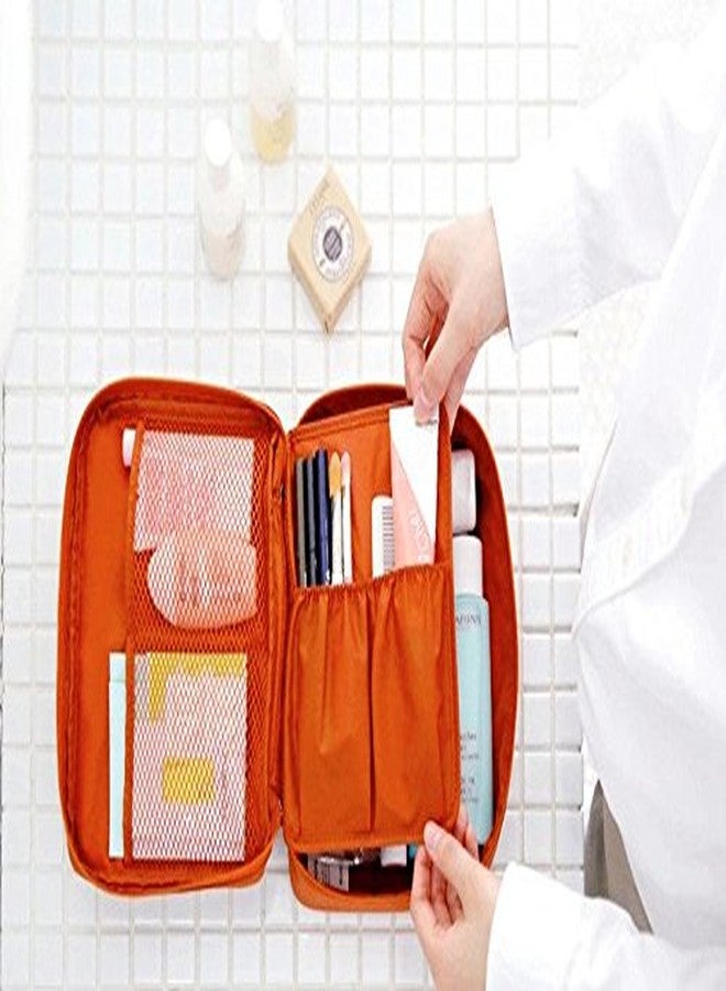 Pindia Nylon, Polyester Multi-Functional Cosmetic Travel Organizer, Brown - Image 2